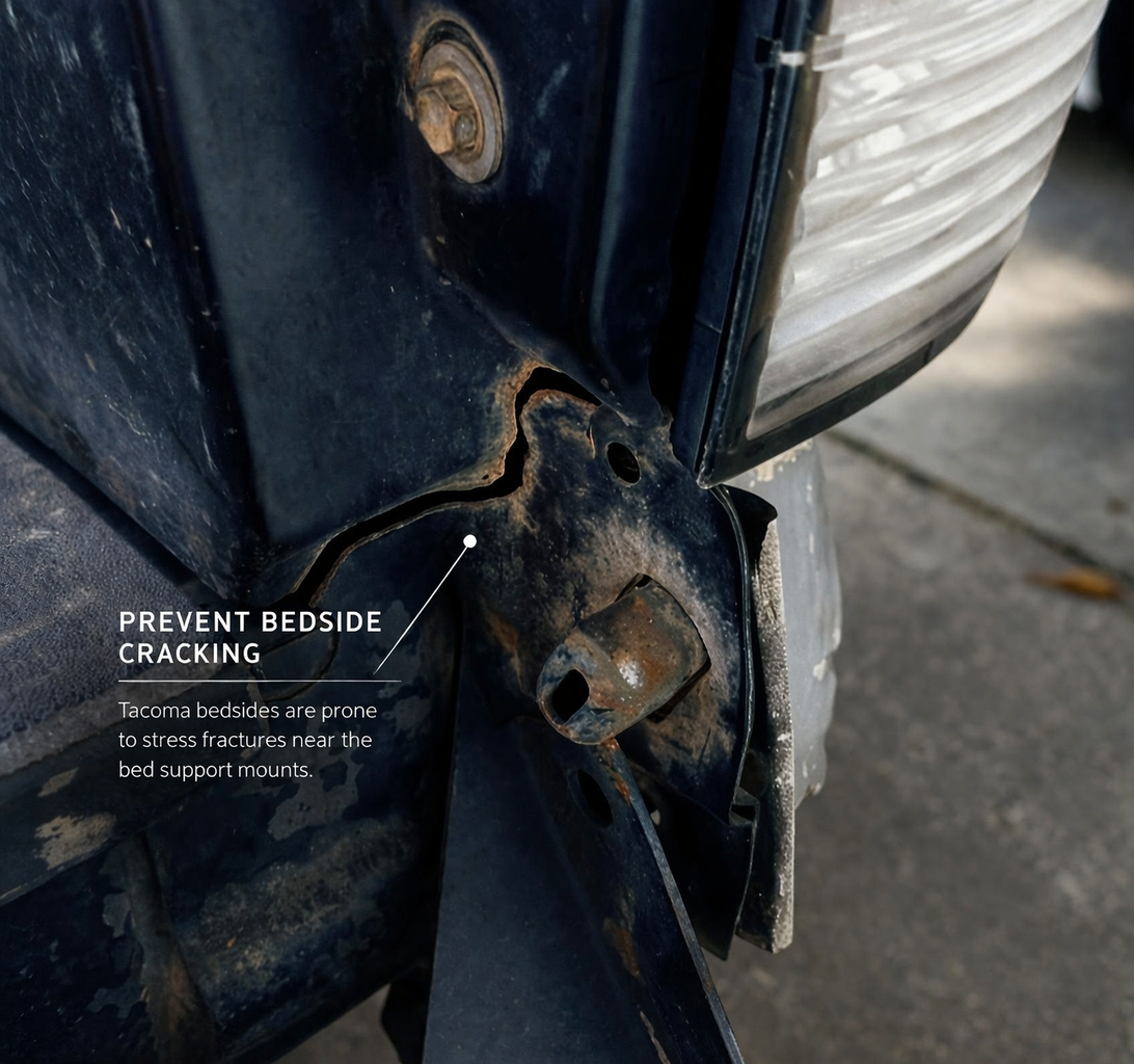2005-2023 Toyota Tacoma Truck Bed Stiffener Brackets HMOR