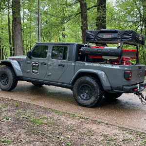 Jeep Gladiator Bed Bars 24 Inch Steel Bare with Mounting Plate Heavy Metal Off-Road
