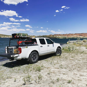 Nissan Frontier 23 Inch Bed Bars with Hi-Lift Jack and Rack Heavy Metal Off-Road