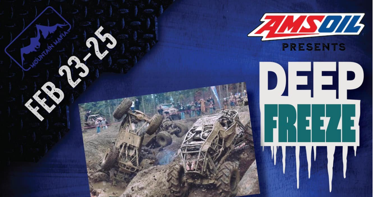 AMSOIL Deep Freeze event graphic showing February 23 to 25 dates