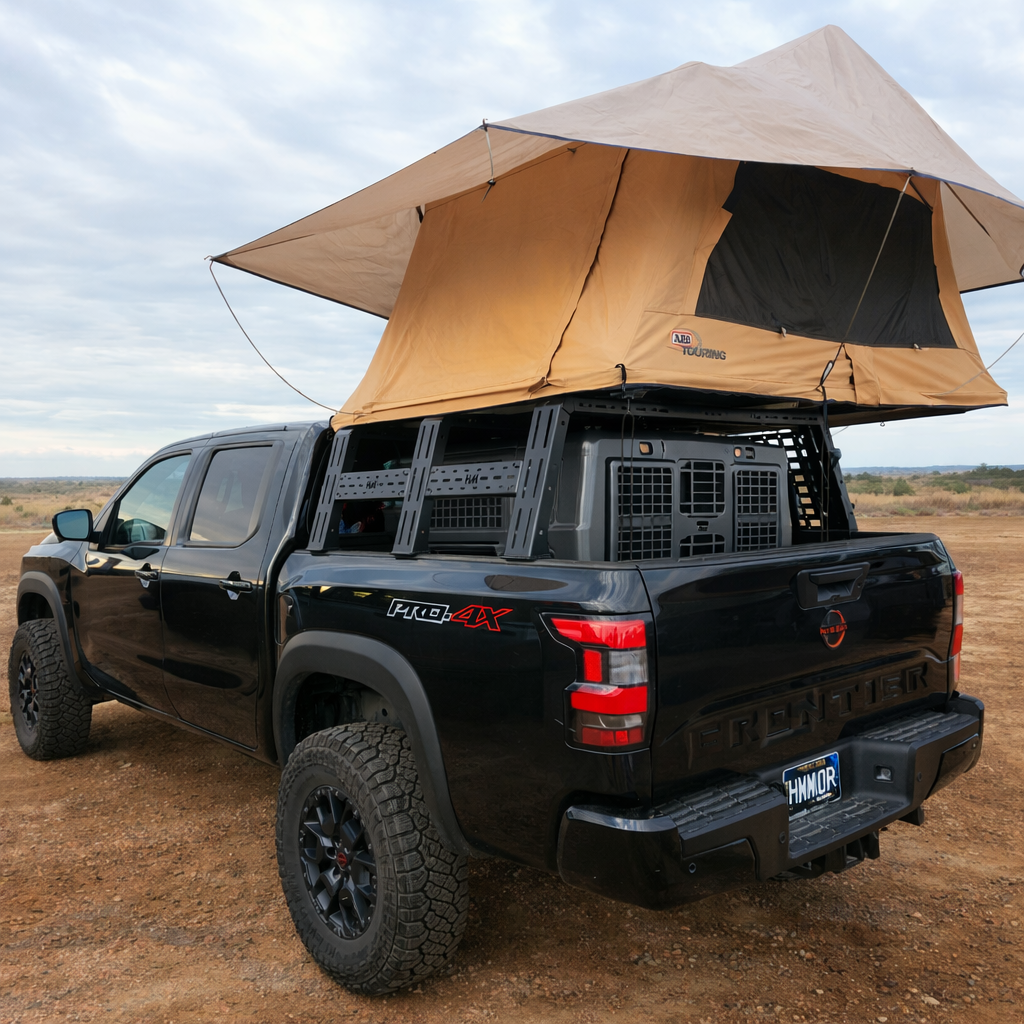 frontier tent 2005-2026 Nissan Frontier ROCK-IT Rack HMOR | Full Modular Bed Rack