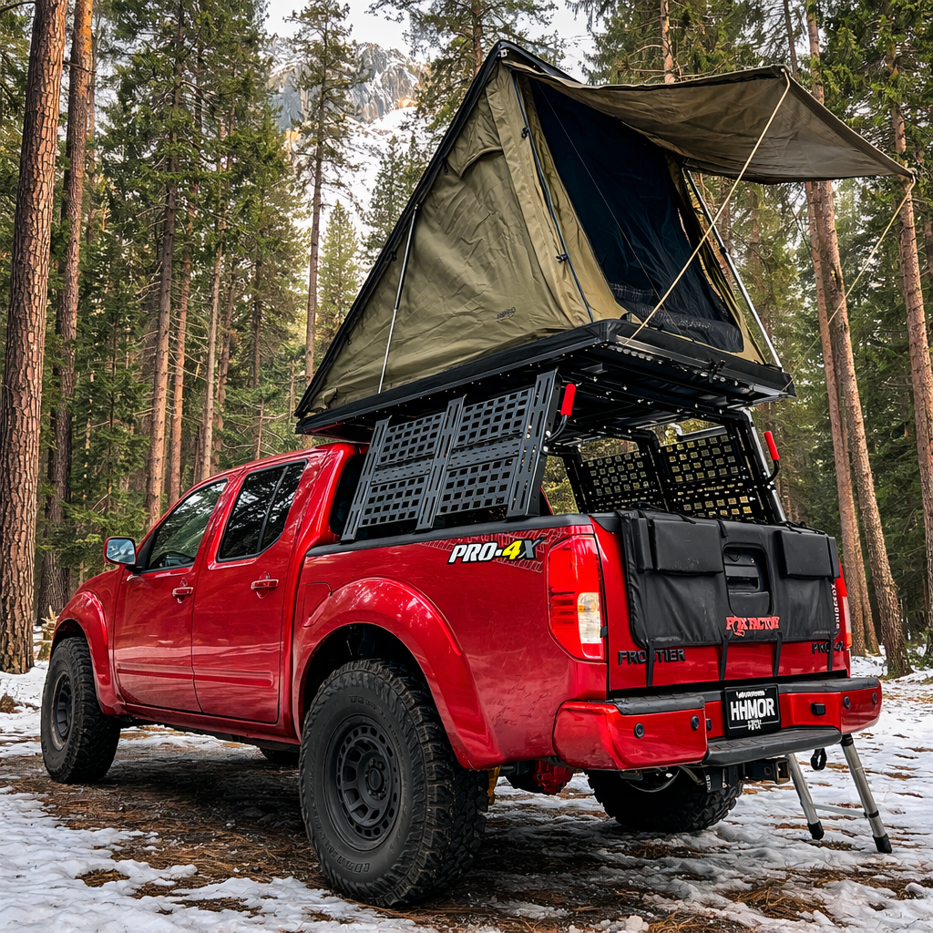 frontier tent 2005-2026 Nissan Frontier ROCK-IT Rack HMOR | Full Modular Bed Rack