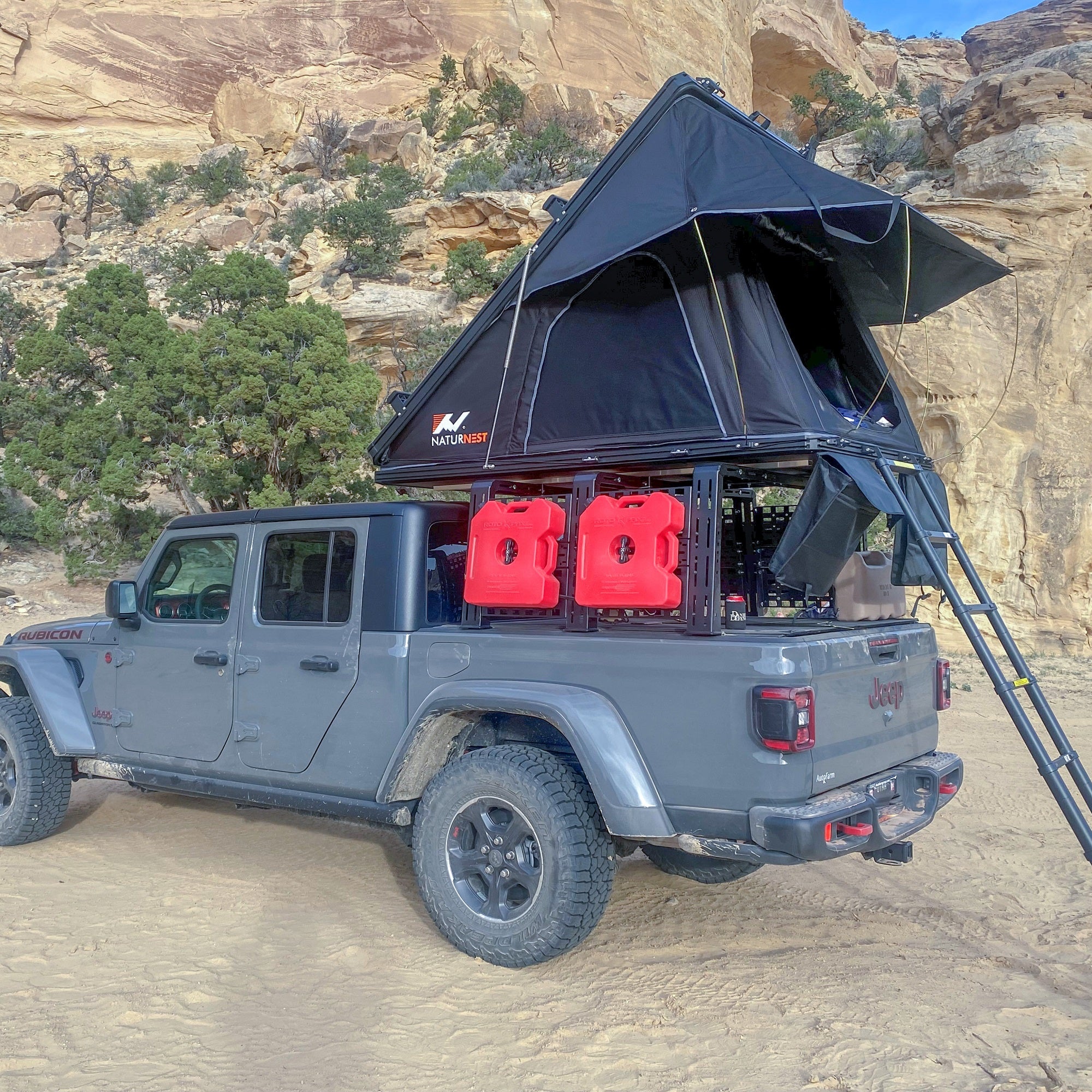 jeep gladiator tent rack 2020-2026 Jeep Gladiator ROCK-IT Rack HMOR | Full Modular Rack