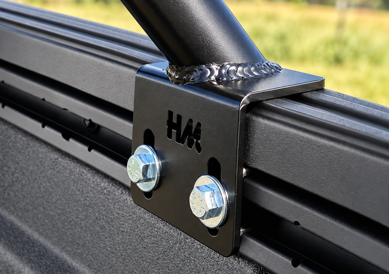 HMOR Jeep Gladiator Trail Rail mounting close-up