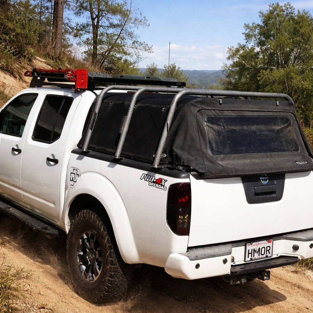 2005-2026 Nissan Frontier Bed Bars 23 Inch CAD Render HMOR