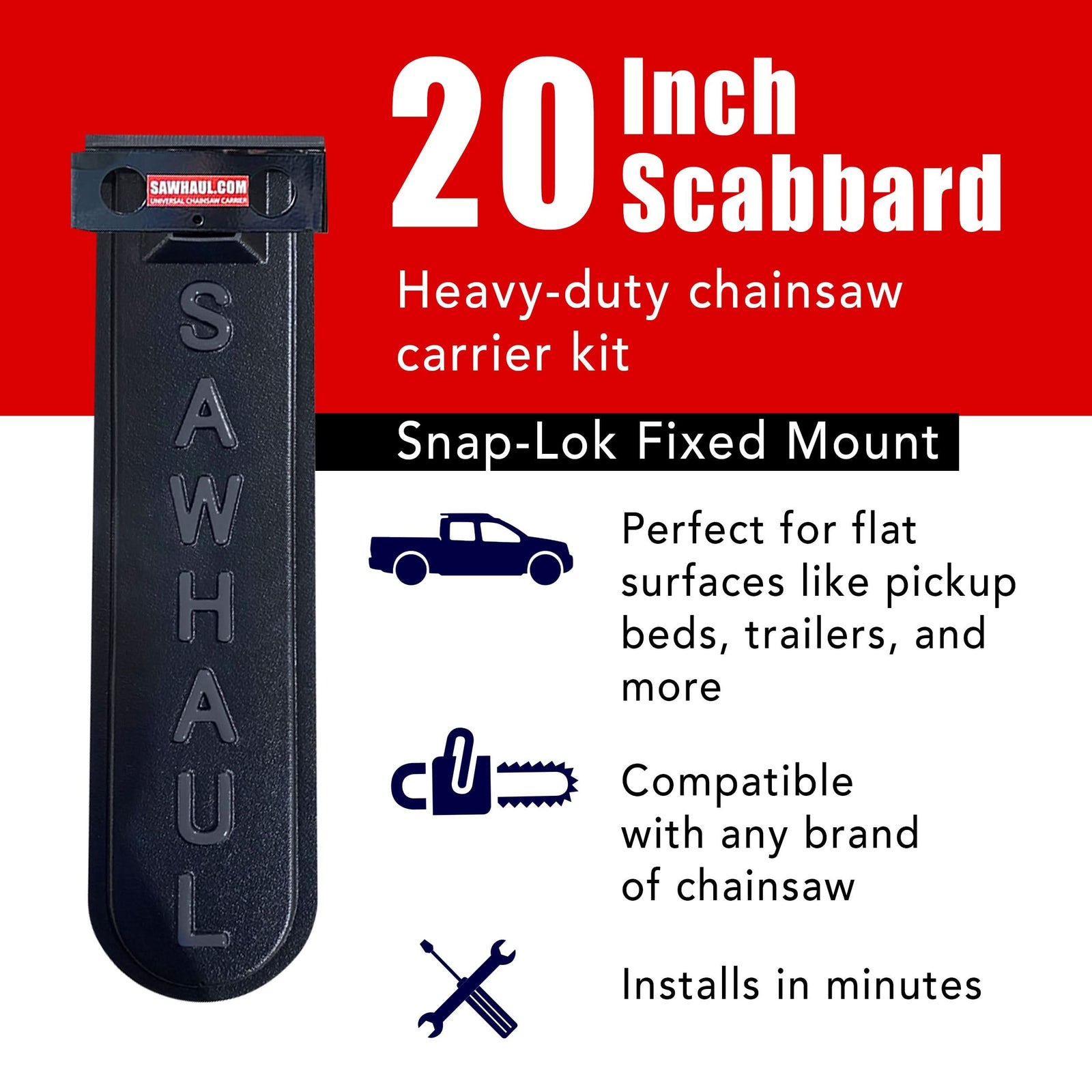 SawHaul Snap-Lok Rotating Mount Base with Scabbard