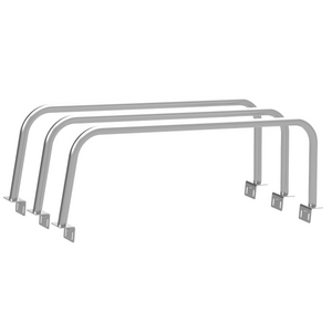 Jeep Gladiator Bed Bars 19 Inch 3 Set Steel Bare Heavy Metal Off-Road