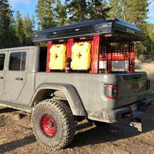 Jeep Gladiator Modular Rack over the cab with Roof Top Tent