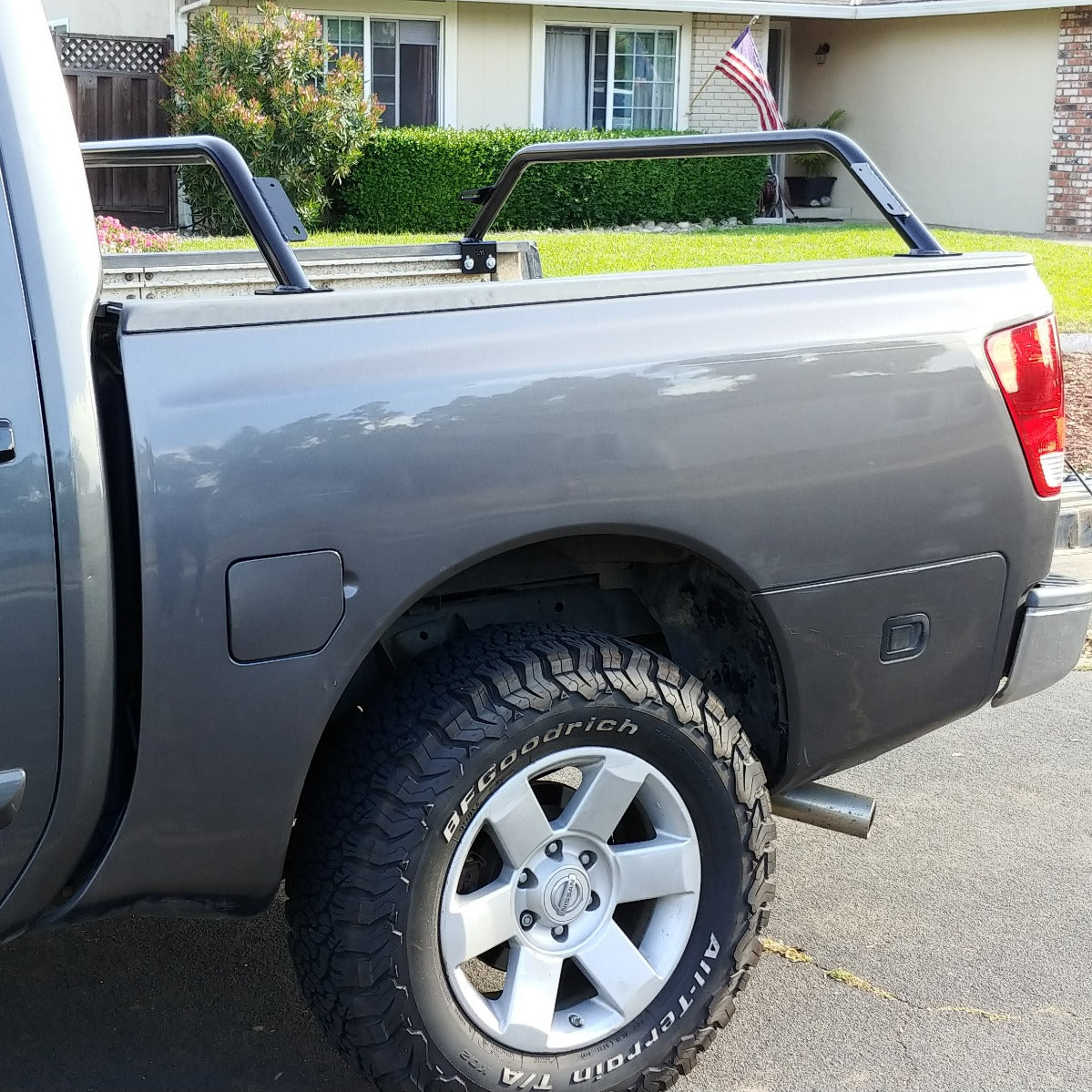 Nissan Titan 9 Inch Bed Bars Bare Steel Heavy Metal Off-Road