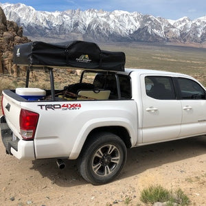Tacoma Bed Bars 17 Inch 05-21 Pair with Roof Top Tent (RTT) Bare Steel Heavy Metal Off-Road