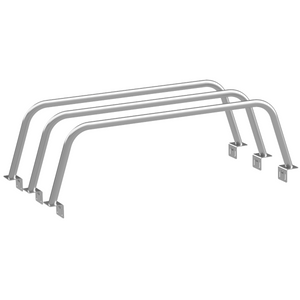 Tacoma Bed Bars 17 Inch 05-21 Three Set Bare Steel Heavy Metal Off-Road