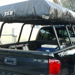 Toyota Tacoma Bed Bars 21 Inch 3 Set with Roof Top Tent (RTT) Bare Steel Heavy Metal Off-Road