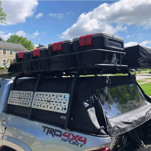 Toyota Tacoma Bed Bars 21 Inch Softopper with Roof Rack and Mounting Plates